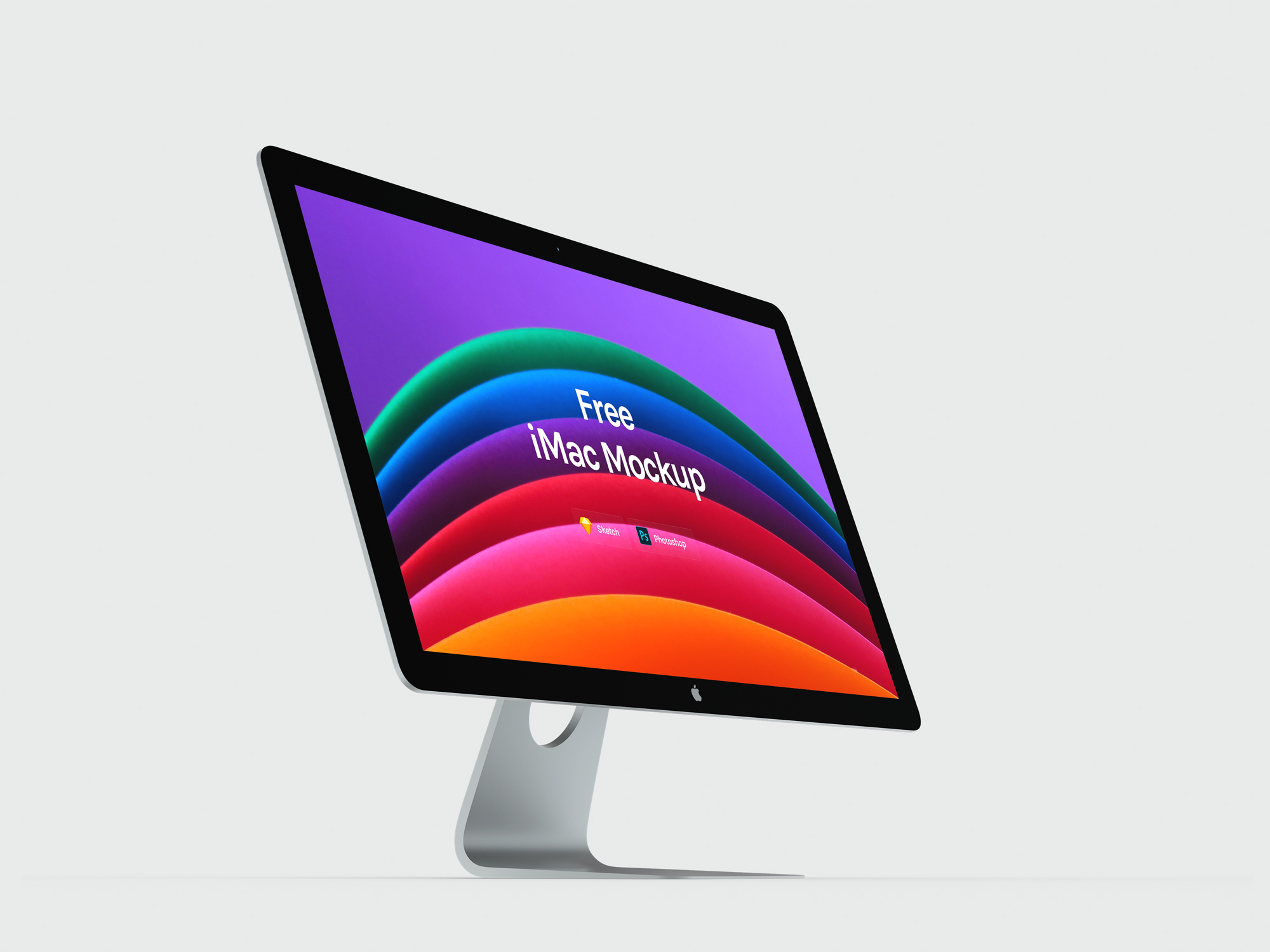 Free Premium PSD iMac Mockup