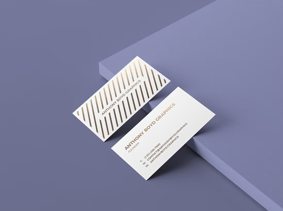 Simple business card mockup psd download free