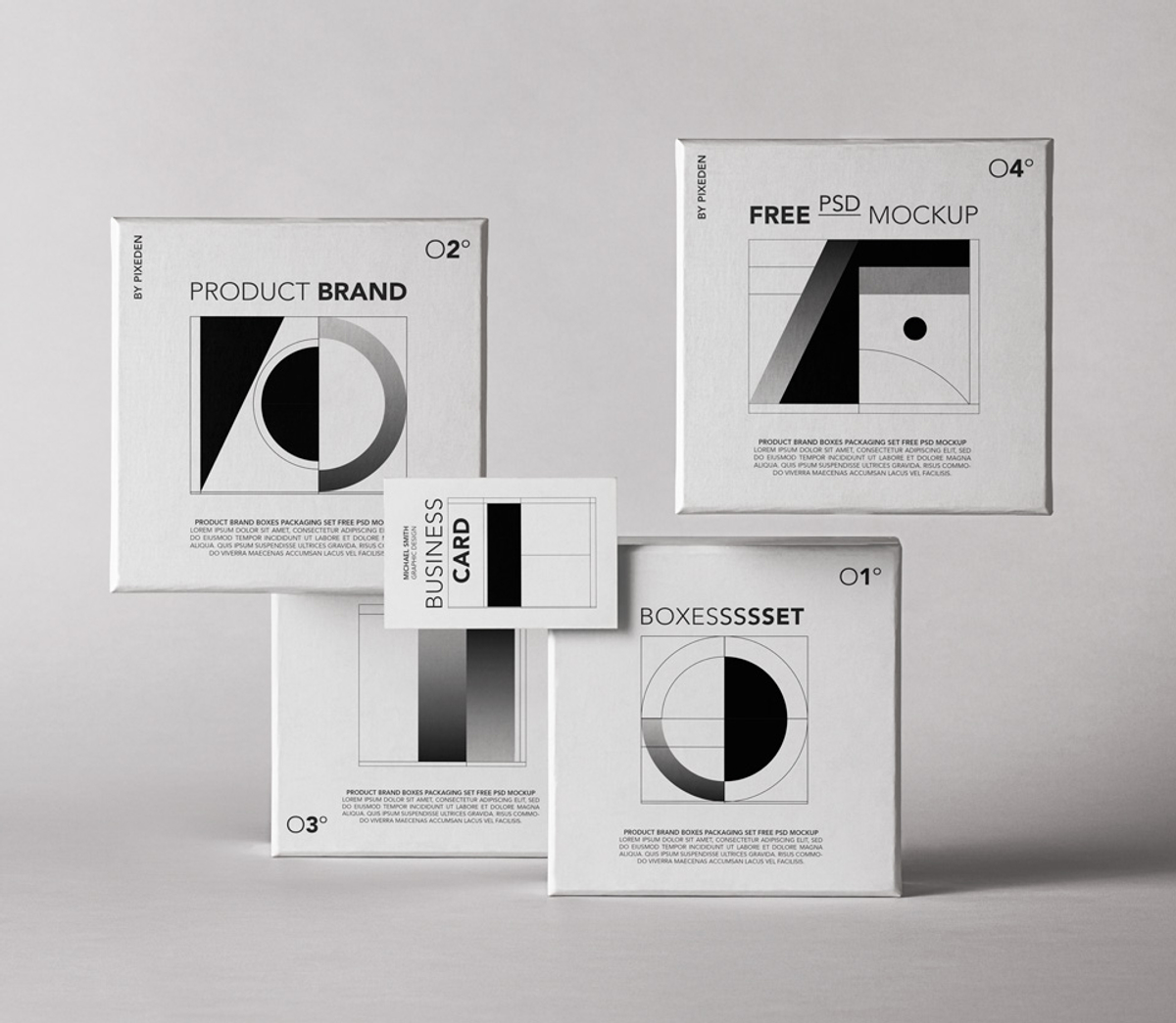 Product Psd Branding Packaging Mockup Set | Pixeden Club